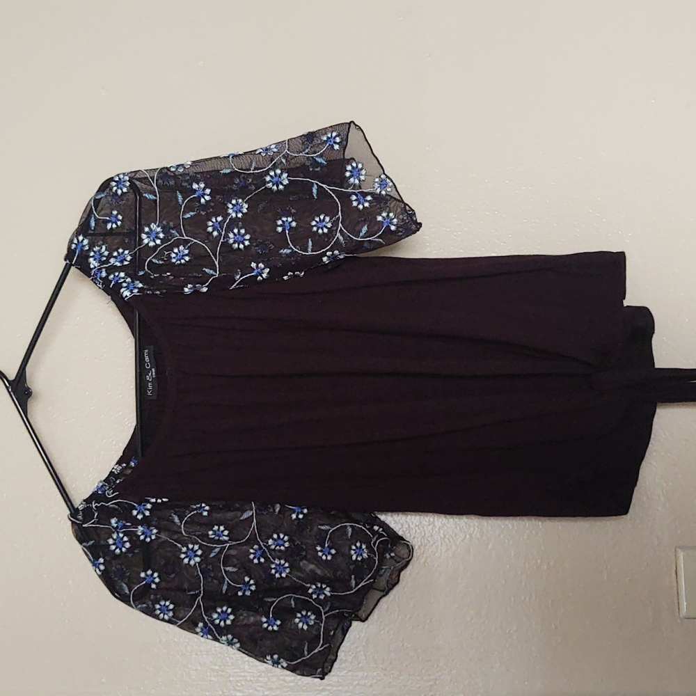 Black off the shoulder top